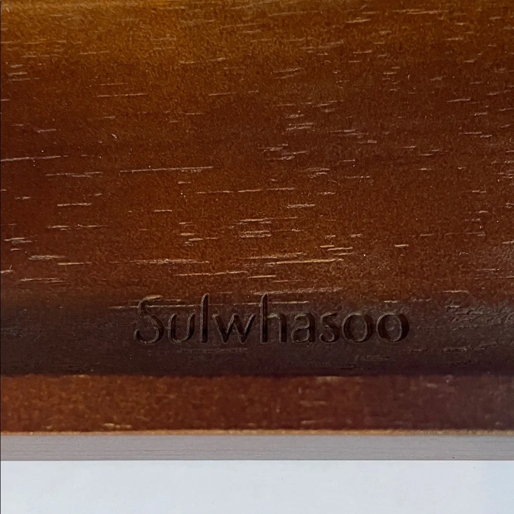 Sulwhasoo Silver Vanity Mirror with Brown Base